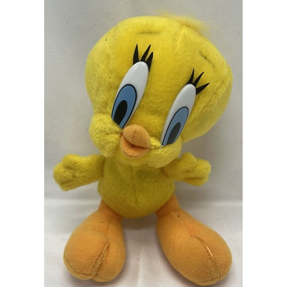 Vintage Tweety Bird Plush ~6" Looney Tunes Ace Play-By-Play Warner Brothers 1997 - Picture 1 of 10